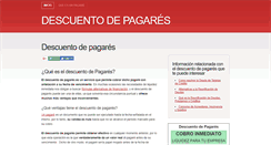 Desktop Screenshot of descuentosdepagares.org